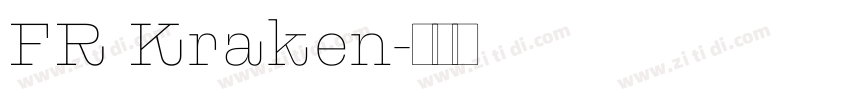FR Kraken字体转换